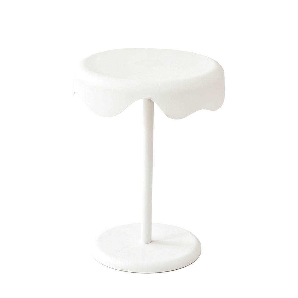 Challis Plastic Side Table 42 cm (White)