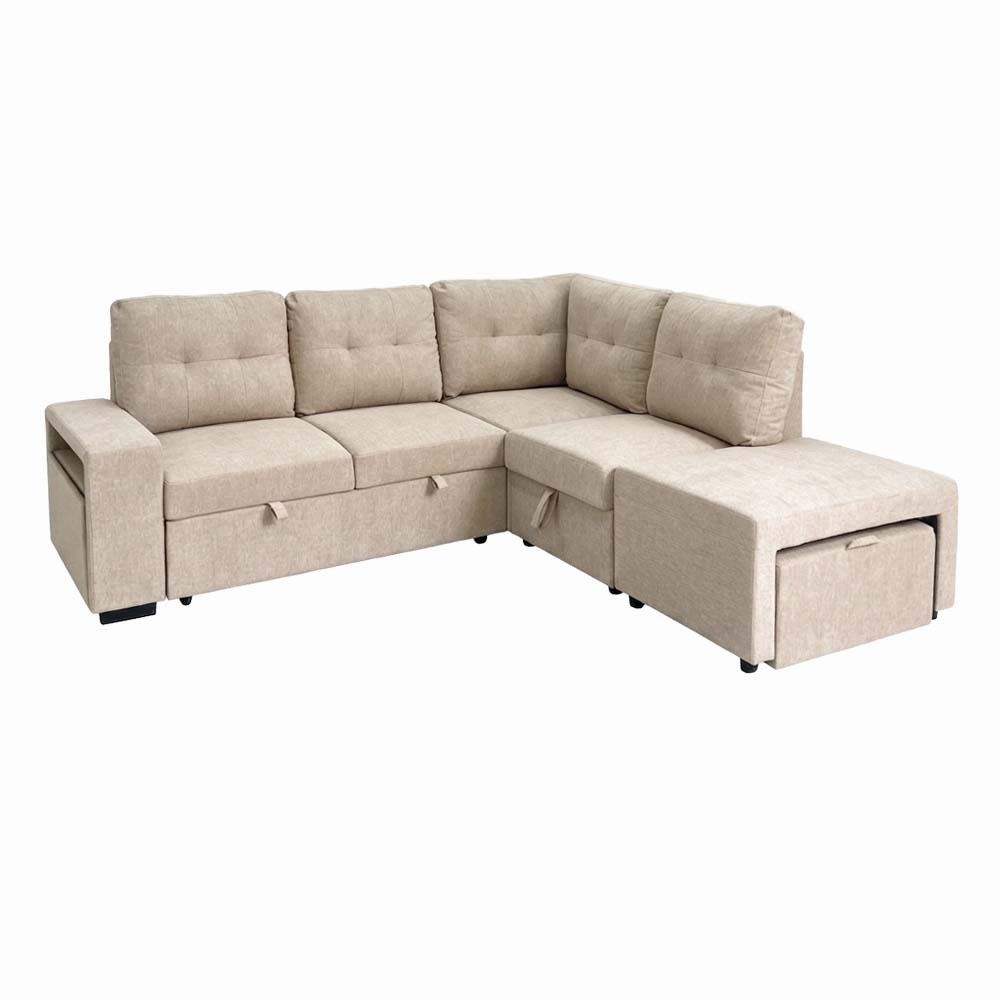 Darmenton 5 in 1 Sectional Sofabed Left (Beige)