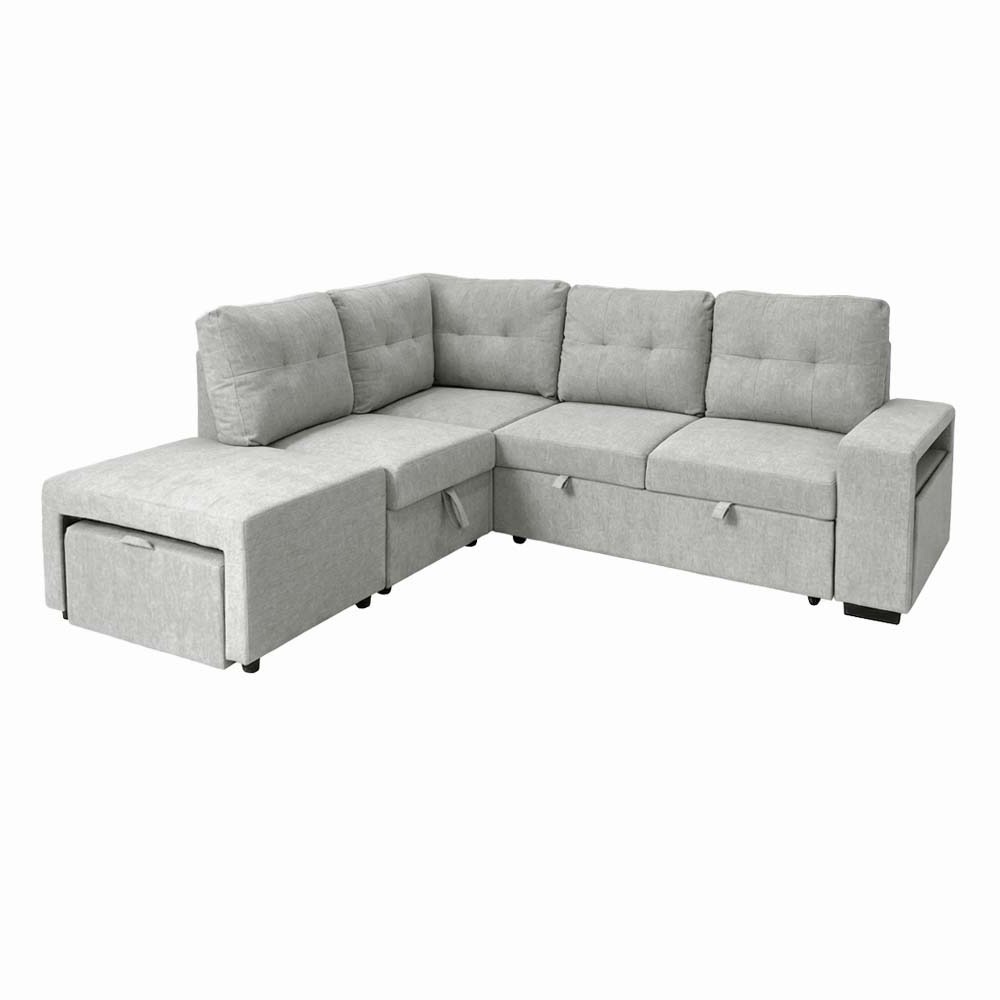 Darmenton 5 in 1 Sectional Sofabed Left (Light Gray)
