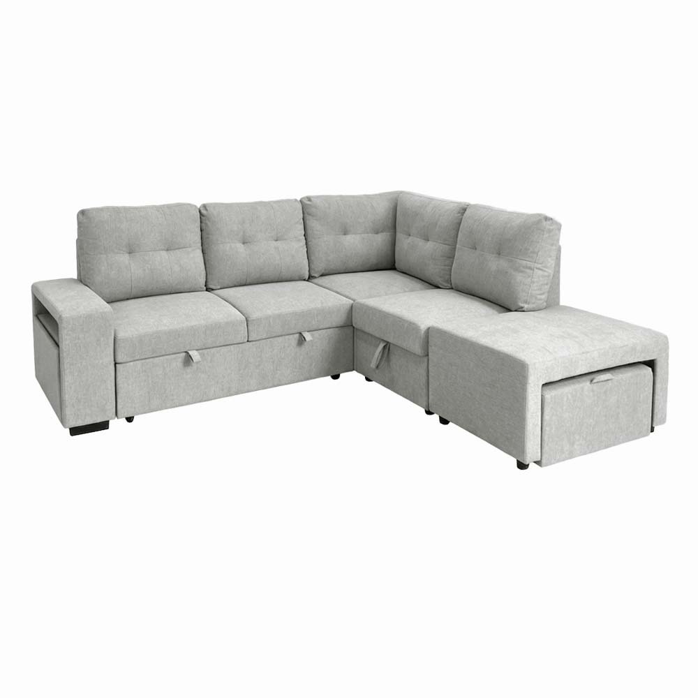 Darmenton 5 in 1 Sectional Sofabed Left (Light Gray)