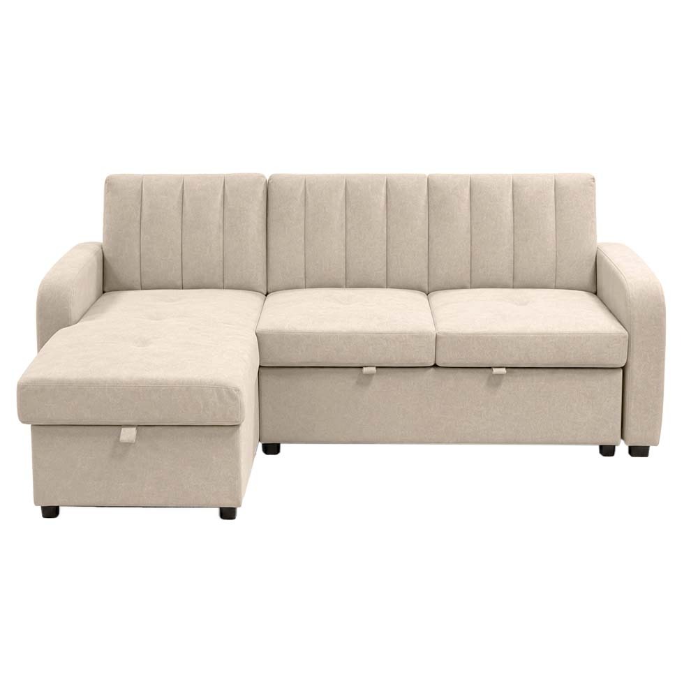 Dammins Chaise Sofabed with Storage (Beige)
