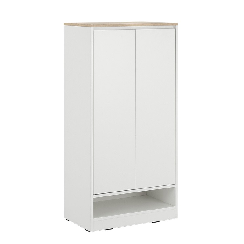 Pezzo 2-Door Shoe Cabinet (White)