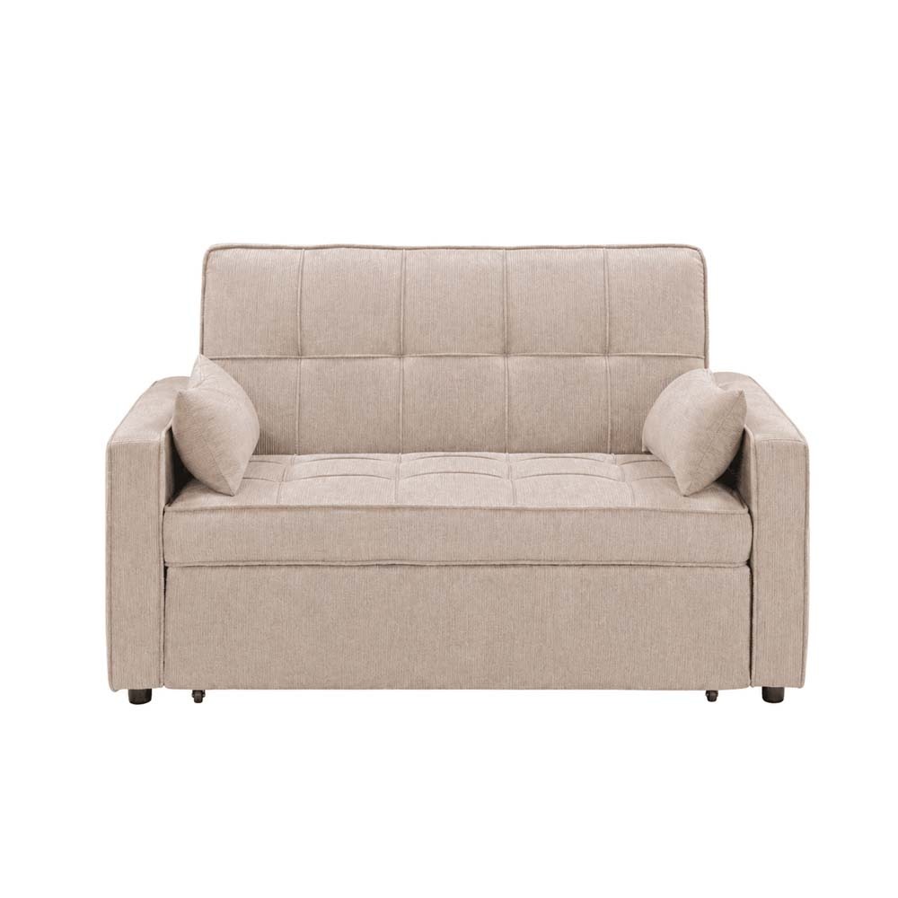 Berkshire 2 Seater Sofabed (Beige Leatheric)