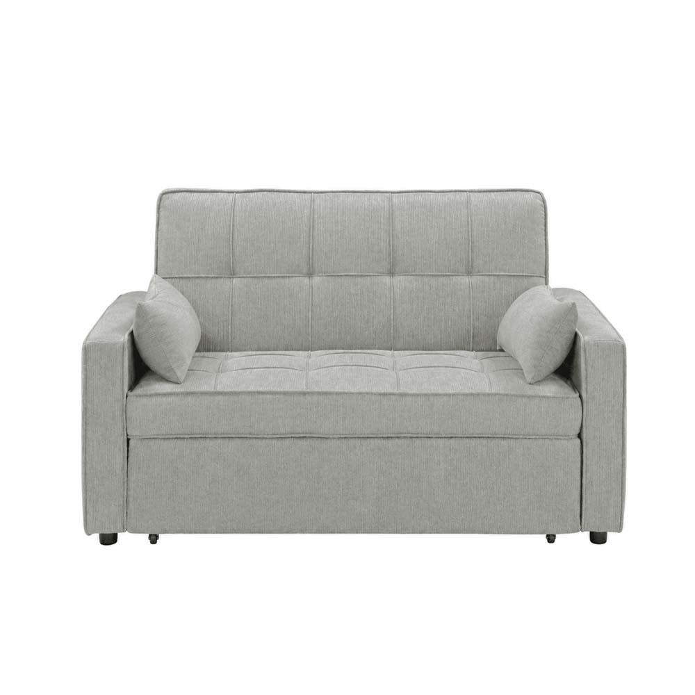 Berkshire 2 Seater Sofabed (Light Gray Leatheric)