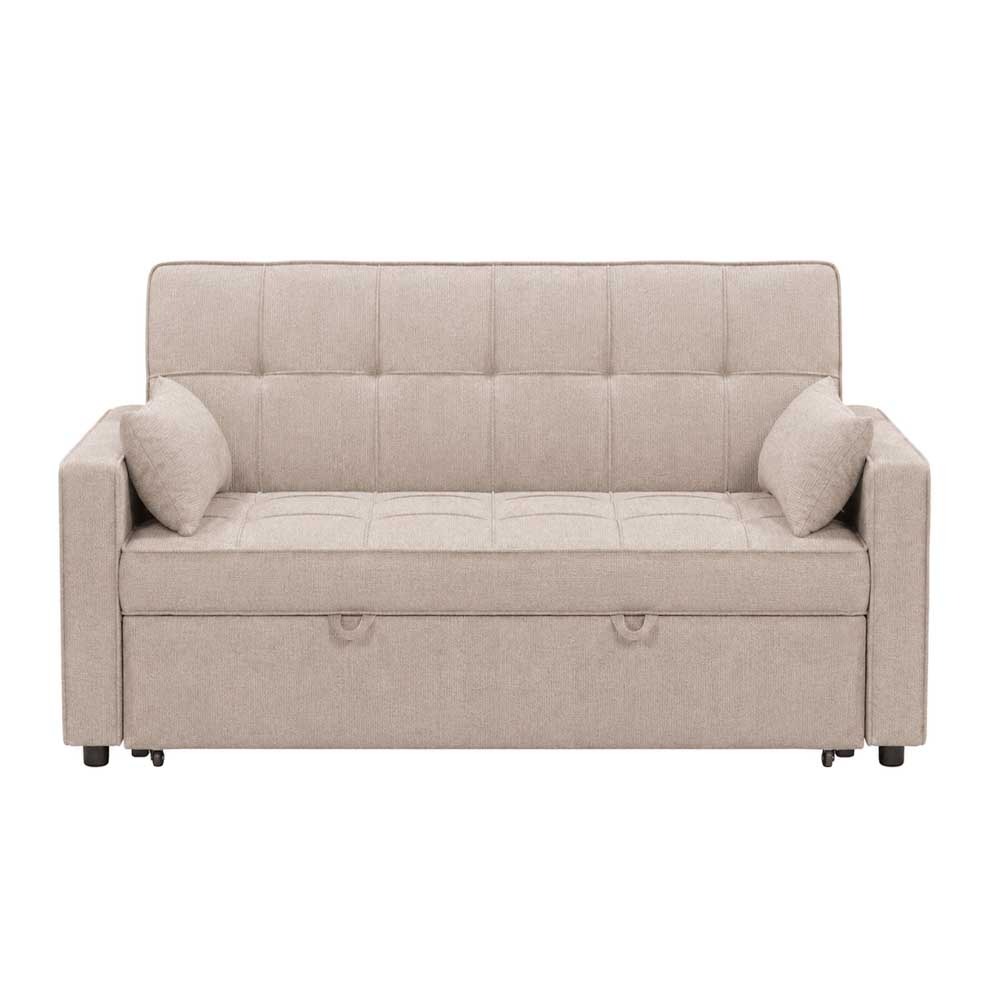 Berkshire 3 Seater Sofabed (Beige Leatheric)
