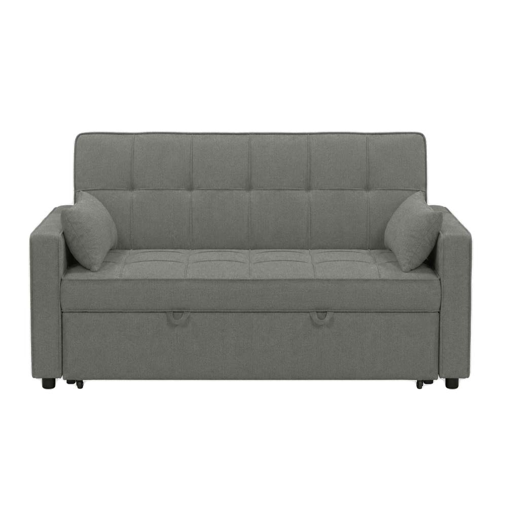 Berkshire 3 Seater Sofabed (Dark Gray Leatheric)