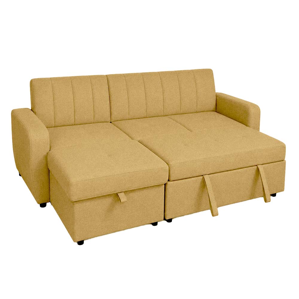Dammins Chaise Sofabed with Storage (Yellow)