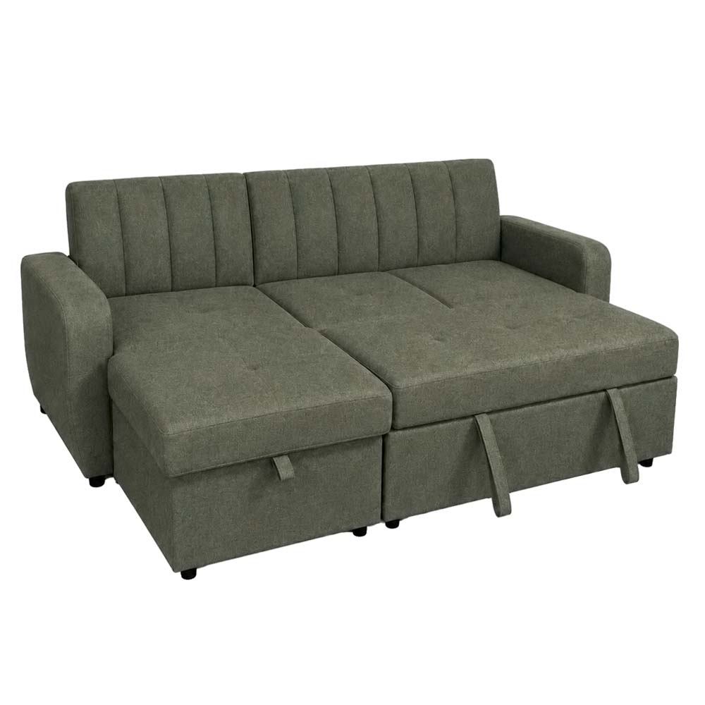 Dammins Chaise Sofabed with Storage (Green)