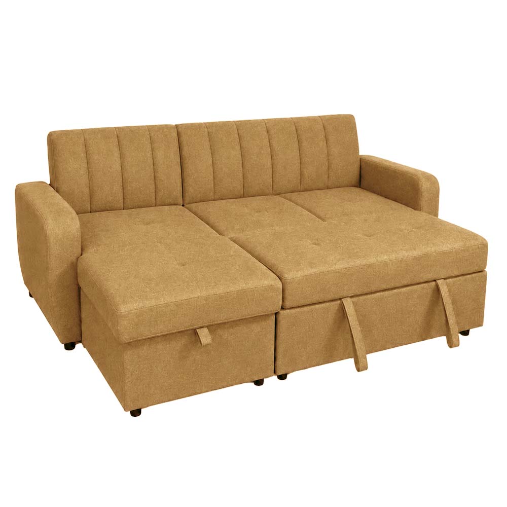 Dammins Chaise Sofabed with Storage (Orange)
