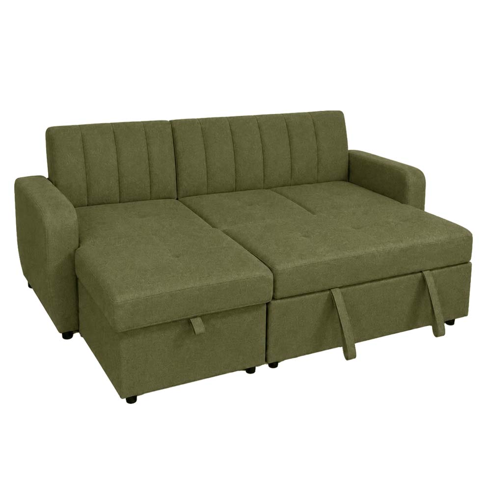 Dammins Chaise Sofabed with Storage (Sage Green)